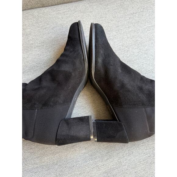 STUART WEITZMAN City Microstretch Suede Over-the-knee Boots Black Sz 10.5 - Picture 8 of 16